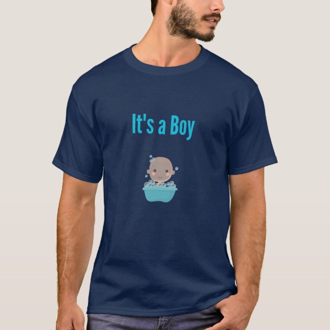 Camiseta É um "Boy" - Banho de bolhas (Frente)
