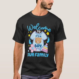 Camiseta É um Chá de fraldas bem-vindo à nossa família