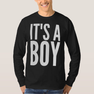 Camiseta É um Chá de fraldas de Menino Azul.