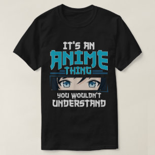 Camiseta É um Design de Citação de Anime