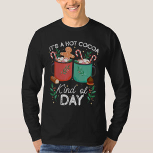 Camiseta É Um Dia De Chocolate Quente De Cacau De Chocolate