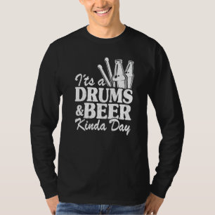 Camiseta É Um Dia de Tambores e Cerveja Percussionista Pai