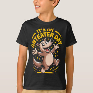 Camiseta É Um Dia Do Tamanduá Engraçado Fofo Animal Incomum