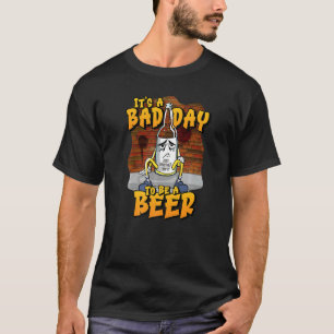 Camiseta É um dia ruim ser uma cerveja só outra vazia