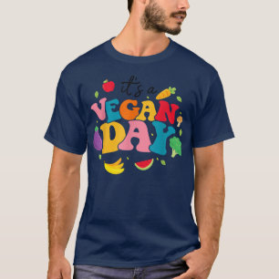 Camiseta É um Dia Vegan Veggies Veggies Amor