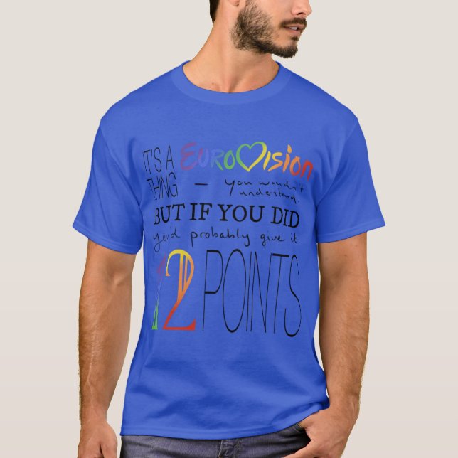 Camiseta É um Eurovisionhing retrô (Frente)