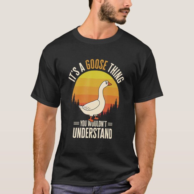 Camiseta É um ganso Fazenda de ganso de ganso de gansos de  (Frente)