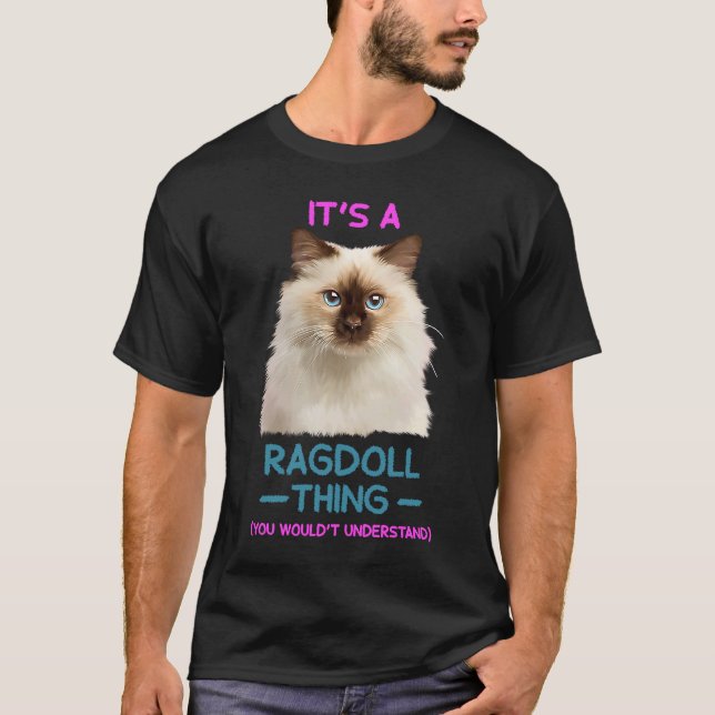 Camiseta É um gato Ragdoll Thing (Frente)