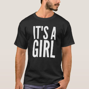 Camiseta É um gênero de adoção de Chá de fraldas de menina 
