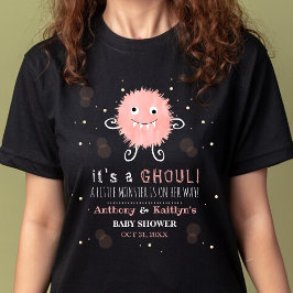 Camiseta É um Ghoul! Chá de fraldas de Halloween de Monstro