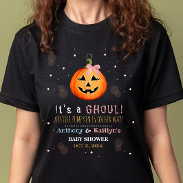 Camiseta É um Ghoul! Chá de fraldas de Halloween de Pequeno