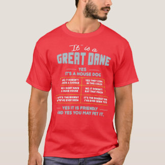 Camiseta É Um Grande Dane, Sim É Um Pet De Cachorro.