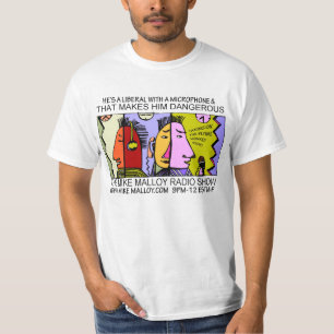 CAMISETA É UM LIBERAL COM UM MICROFONE
