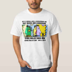 CAMISETA É UM LIBERAL COM UM MICROFONE