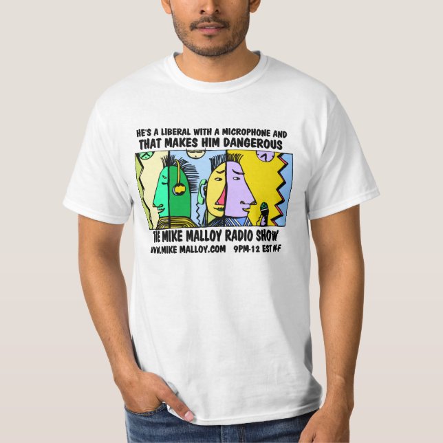 CAMISETA É UM LIBERAL COM UM MICROFONE (Frente)