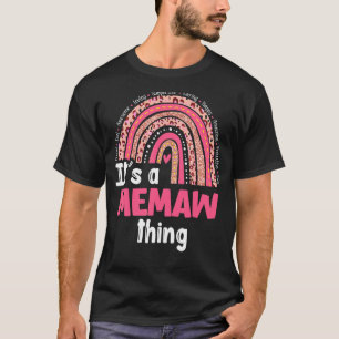Camiseta É um "Memaw Things Loving Caring Rainbow Cute Mot"