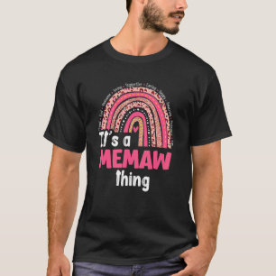 Camiseta É um "Memaw Things Loving Caring Rainbow Cute Mot"