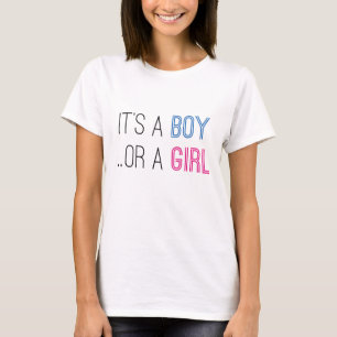 Camiseta É um Menino ou uma Menina