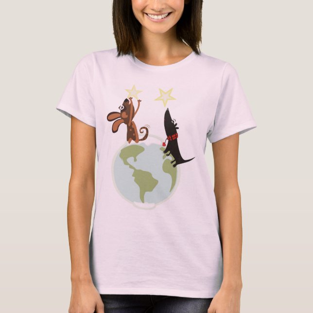 Camiseta É um mundo de cães (Frente)