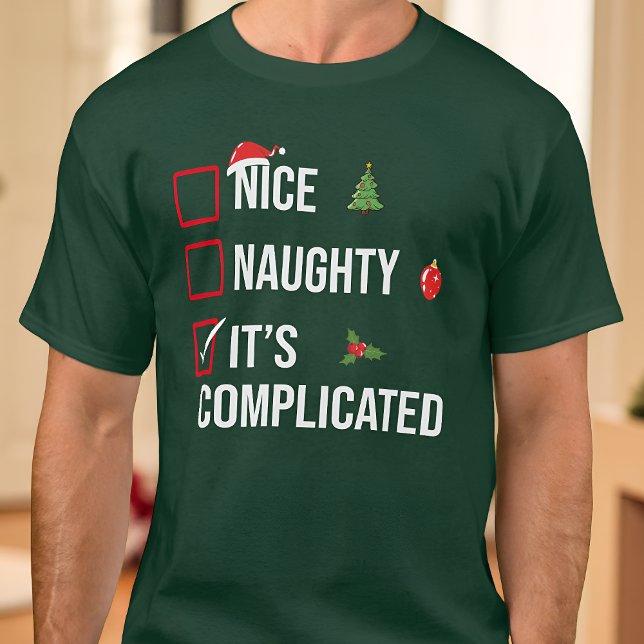 Camiseta É um Natal complicado (Criador carregado)
