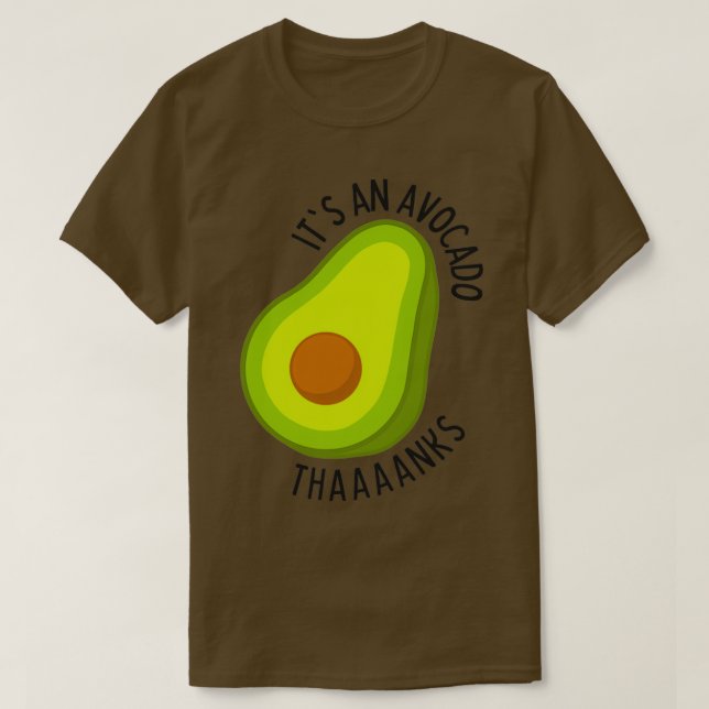 Camiseta É Um Obrigado Avocado 13 (Frente do Design)