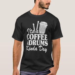 Camiseta É um Pai Percussionista Tipo Café e Tambores