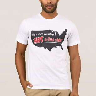 Camiseta É um país livre não uma borla