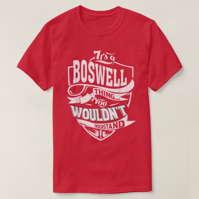 Camiseta É um presente BOSWELL (Frente do Design)