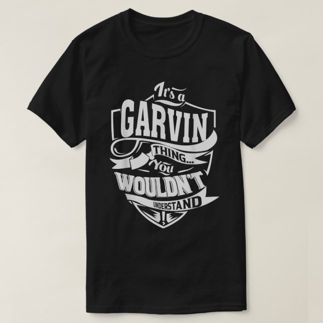 Camiseta É um presente de coisas da GARVIN (Frente do Design)