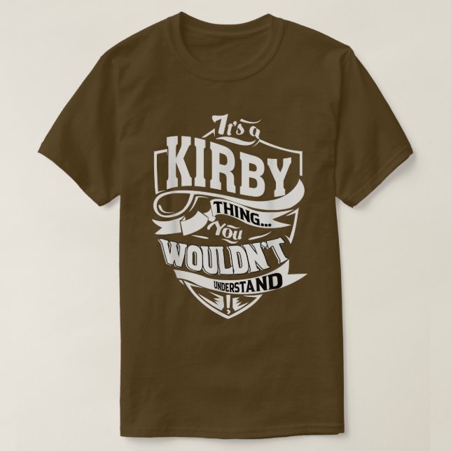 Camiseta É um presente de KIRBY (Frente do Design)