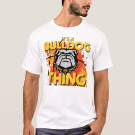 Camiseta É um Tee de Basquete do Bulldog Thing