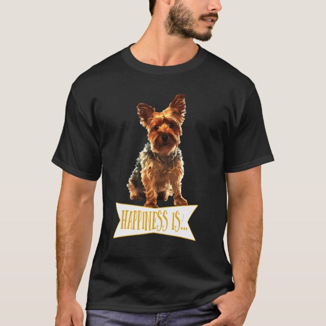 Camiseta É Um Yorkie Yorkshire Terrier (Frente)