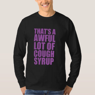 Camiseta É uma citação terrível de aranha de tosse