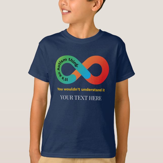 Camiseta É uma coisa autista que você não entenderia (Frente)