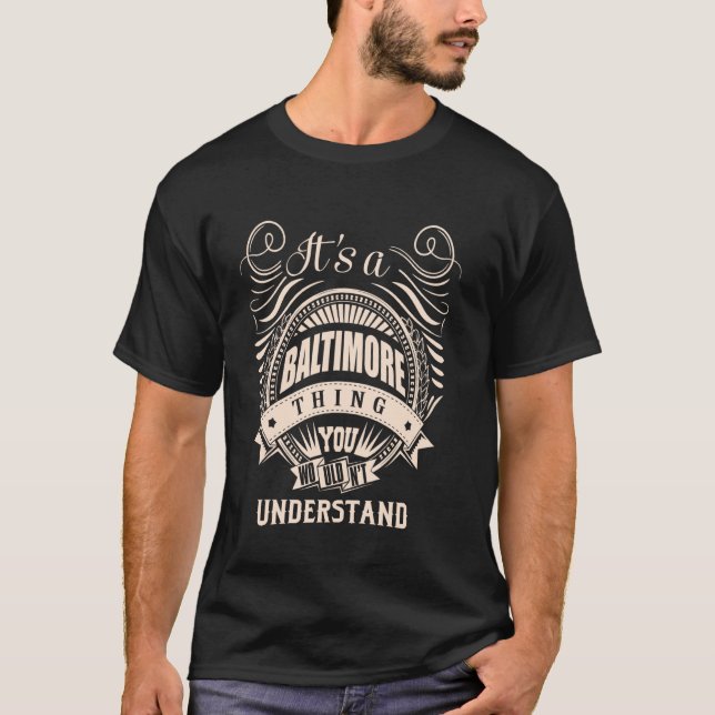 Camiseta É uma coisa BALTIMORE Dons (Frente)