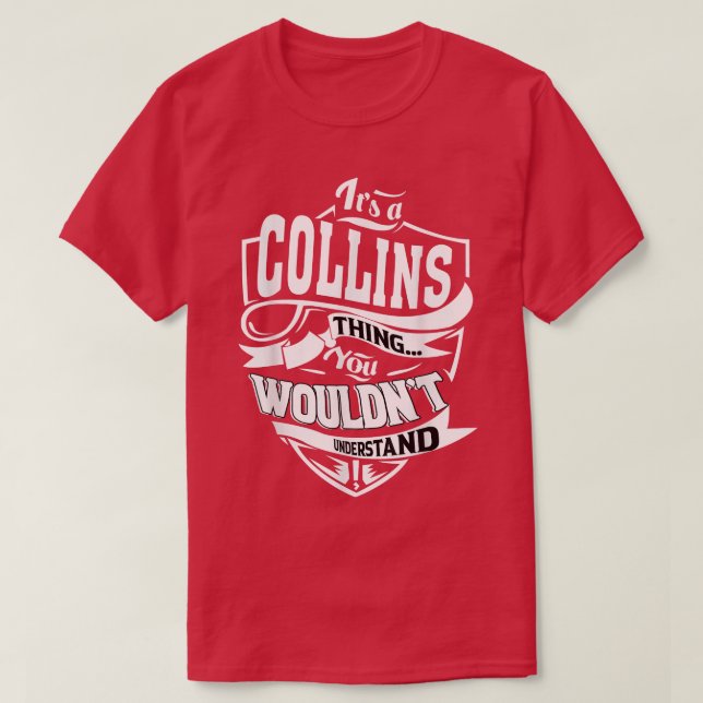 Camiseta É uma Coisa Collins que dá T-shirt5410 (Frente do Design)