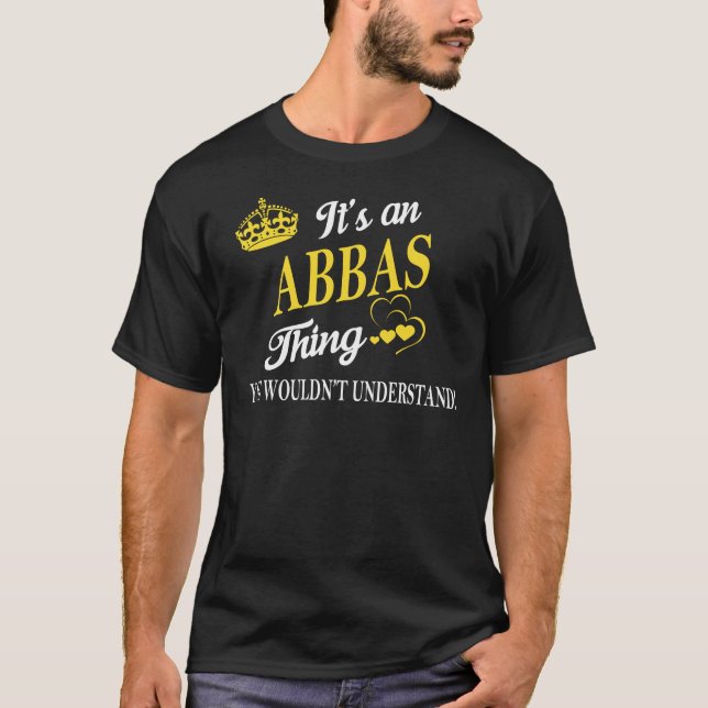 Camiseta É uma coisa da ABBAS que você não entenderia (Frente)