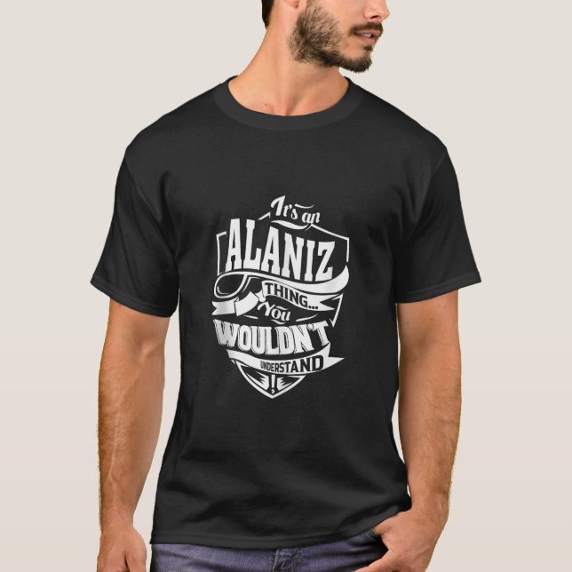 Camiseta É uma coisa da ALANIZ, que dá os presentes no topo (Frente)