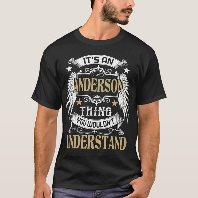 Camiseta É uma coisa da ANDERSON que você não entenderia o  (Frente)