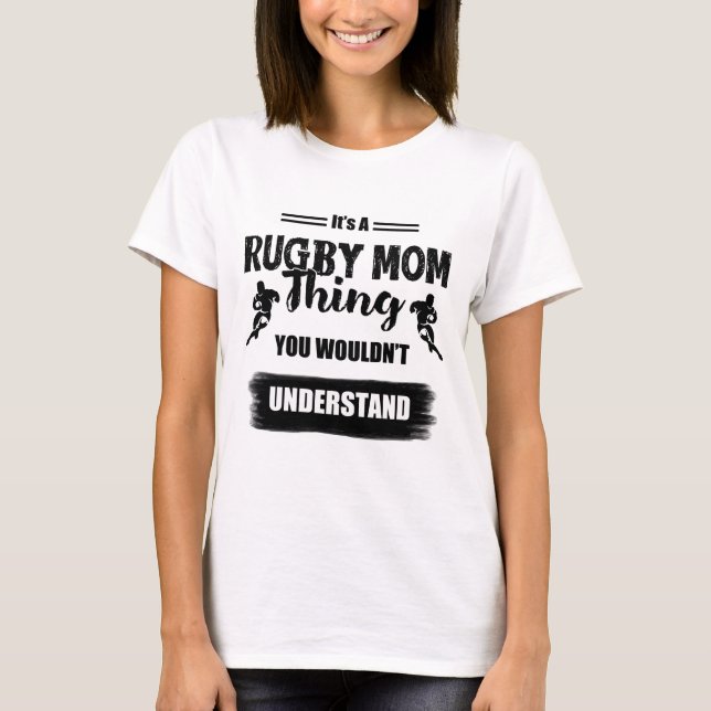 Camiseta É uma coisa da mãe de Rugby - Rugby T-Shirt (Frente)