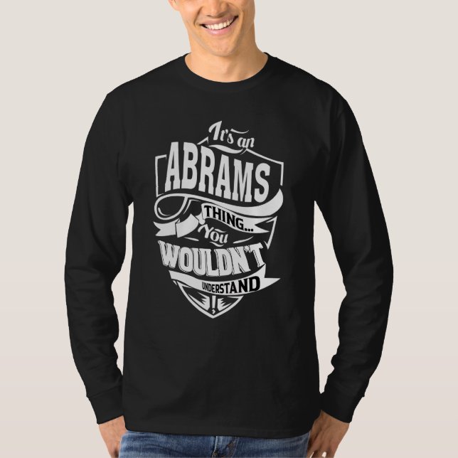 Camiseta É uma coisa de Abrams   (Frente)