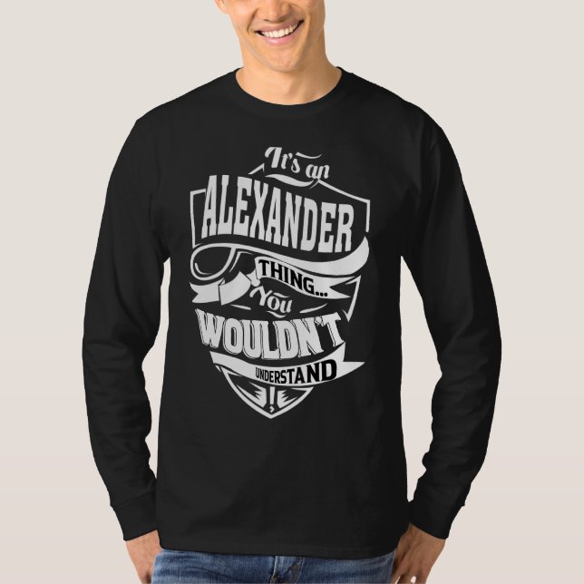 Camiseta É uma coisa de Alexander (Frente)