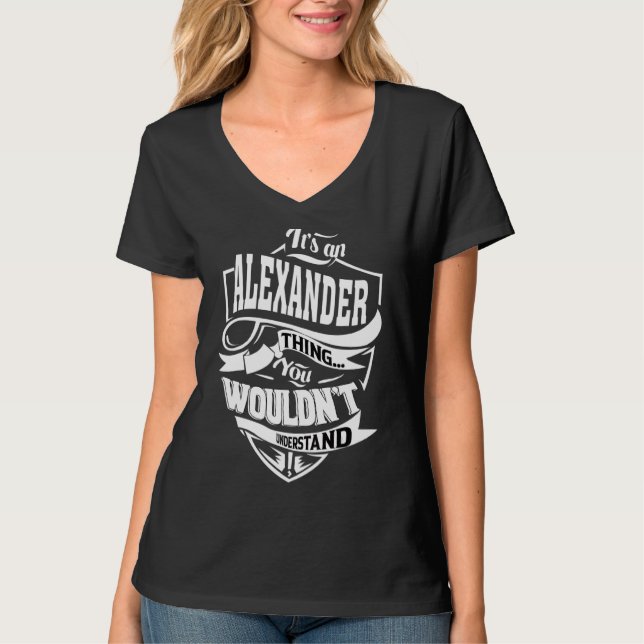 Camiseta É uma coisa de Alexander (Frente)