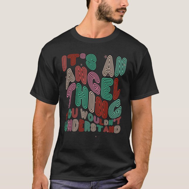 Camiseta É uma coisa de anjo que você não entenderia (Frente)