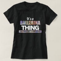 É uma coisa de Ballerina que você não entenderia
