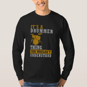 Camiseta É Uma Coisa de Baterista - Pai Bateria Cool Bateri