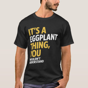 Camiseta É uma coisa de berinjela
