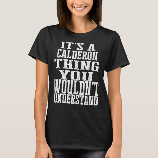 Camiseta É uma coisa de Calderon que combina com a Sindicat (Frente)