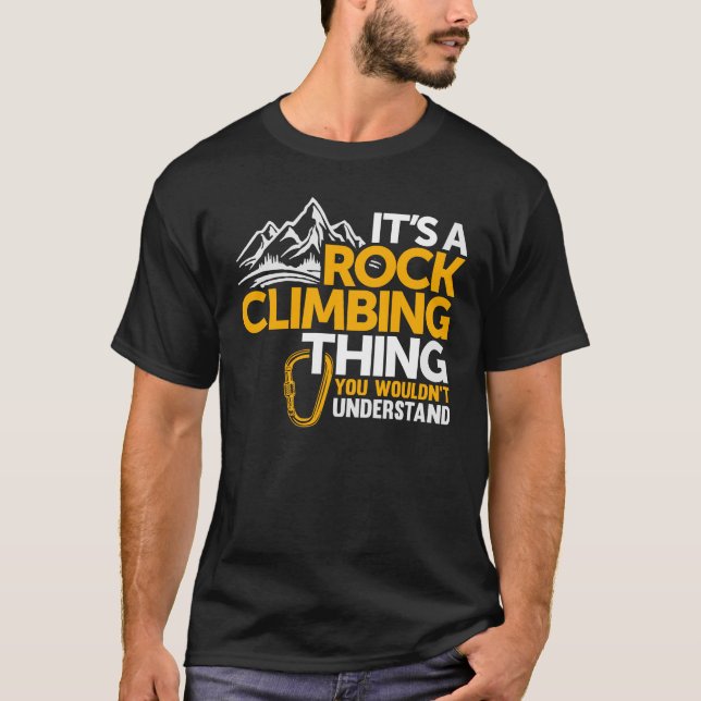 Camiseta É uma Coisa de Escalada de Rocha - Clima de Rocha (Frente)