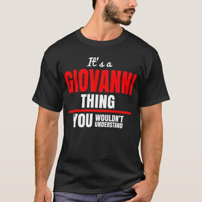 Camiseta É uma coisa de Giovanni que você não entenderia (Frente)